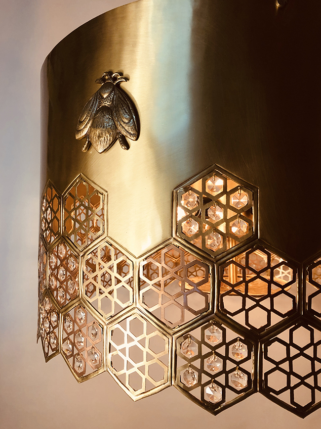 Bee Hive Pendant Lamp 09 by Sahil & Sarthak